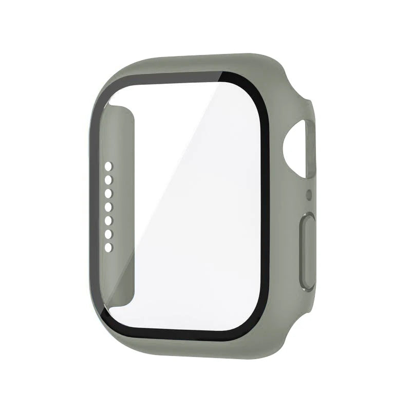 Tempered Glass+Case For Apple Watch 38mm 40mm 41mm 42mm 44mm 45mm 46mm Screen Protector Protective Cover iWatch 10 8 7 9 6 S…