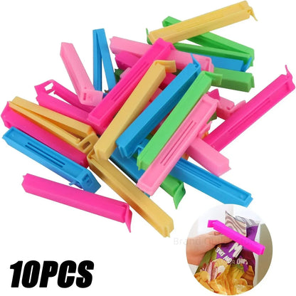 10/20PCS Kitchen Storage Food Snack Seal Sealing Bag Clips Sealer Clamp Plastic Tool Kitchen Accessories Food Bag Clips