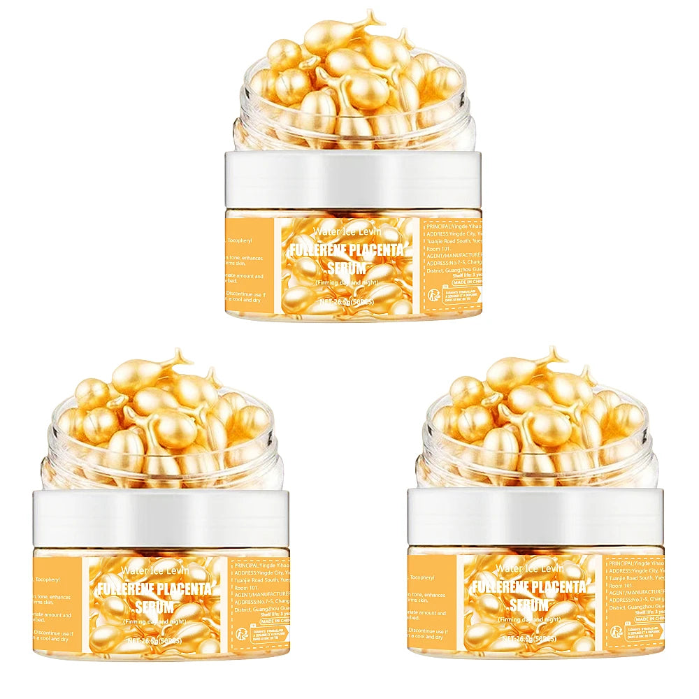 50Pcs Collagen Face Care Capsules Serum Spot Acne Wrinkle Remover Firming Whitening Hyaluronic Acid Essence Skin Care New st…