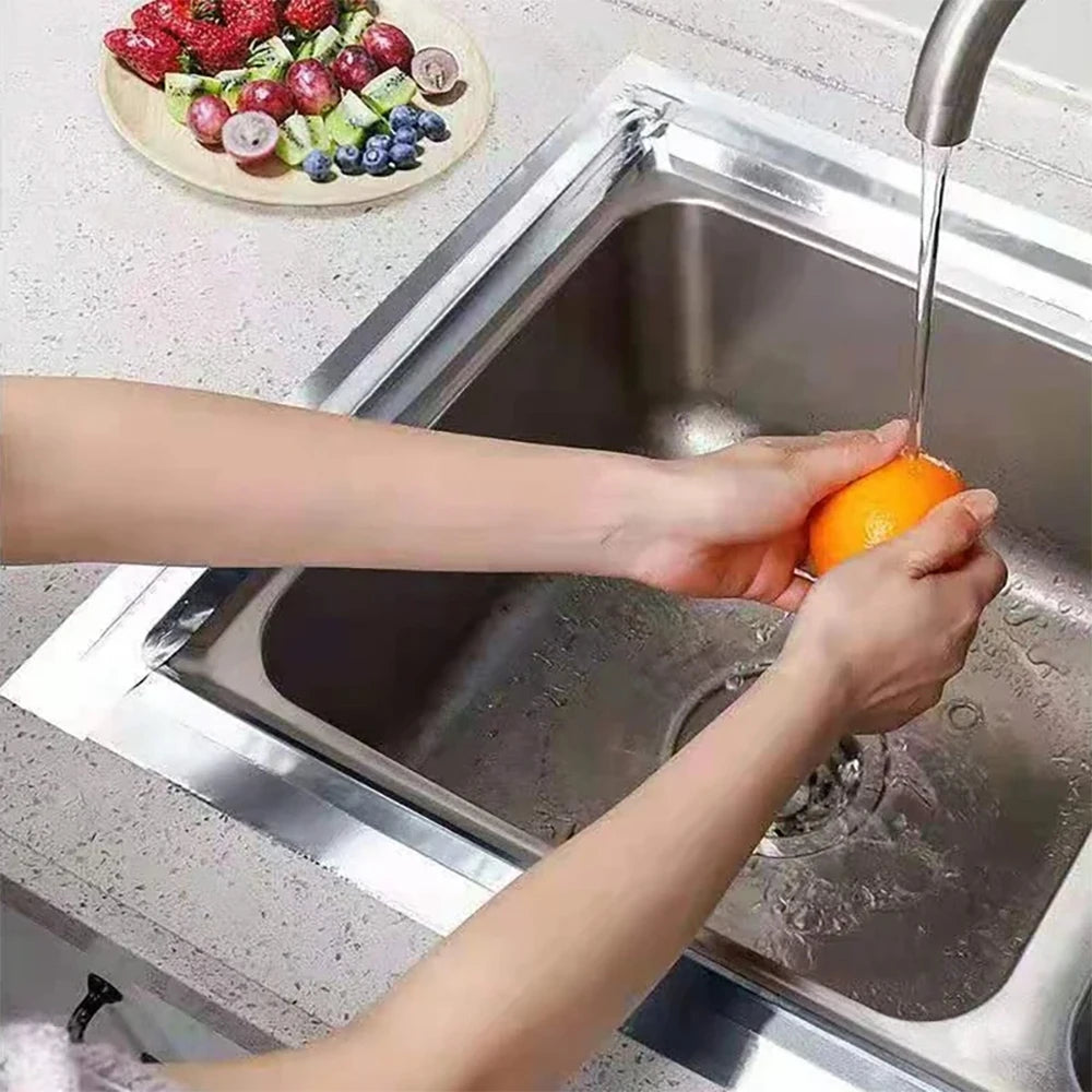 Aluminum Foil High-Temperature Tape Cooktop Self-Adhesive Greaseproof Anti-Mold Moisture-Proof Stickers For Countertops Kitc…