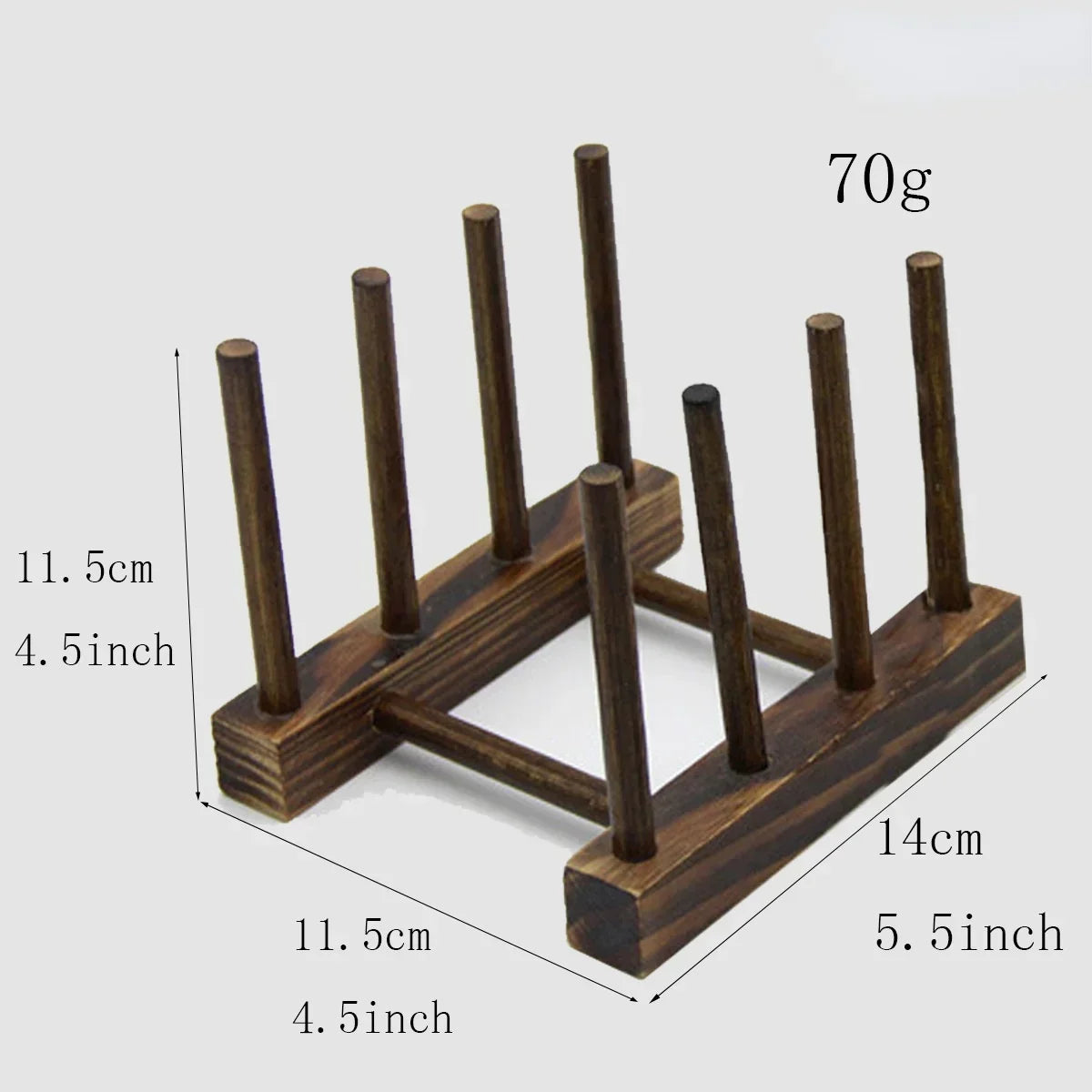 Wooden Dish Drainer Rack Kitchen Dishes Stand Plate Dish Drying Rack Pot Lid Racks Kitchen Organizer Drying Cups Display She…