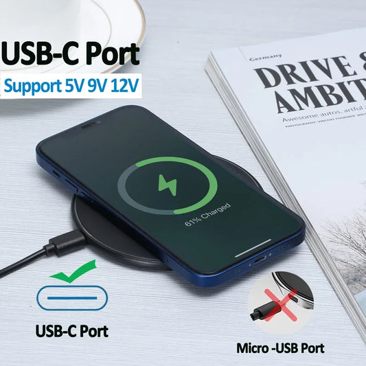 100W Fast Wireless Charger Pad For iPhone 15 14 13 12 X Pro Max 8 Samsung Galaxy S23 Xiaomi Wireless Charging Station Charge…