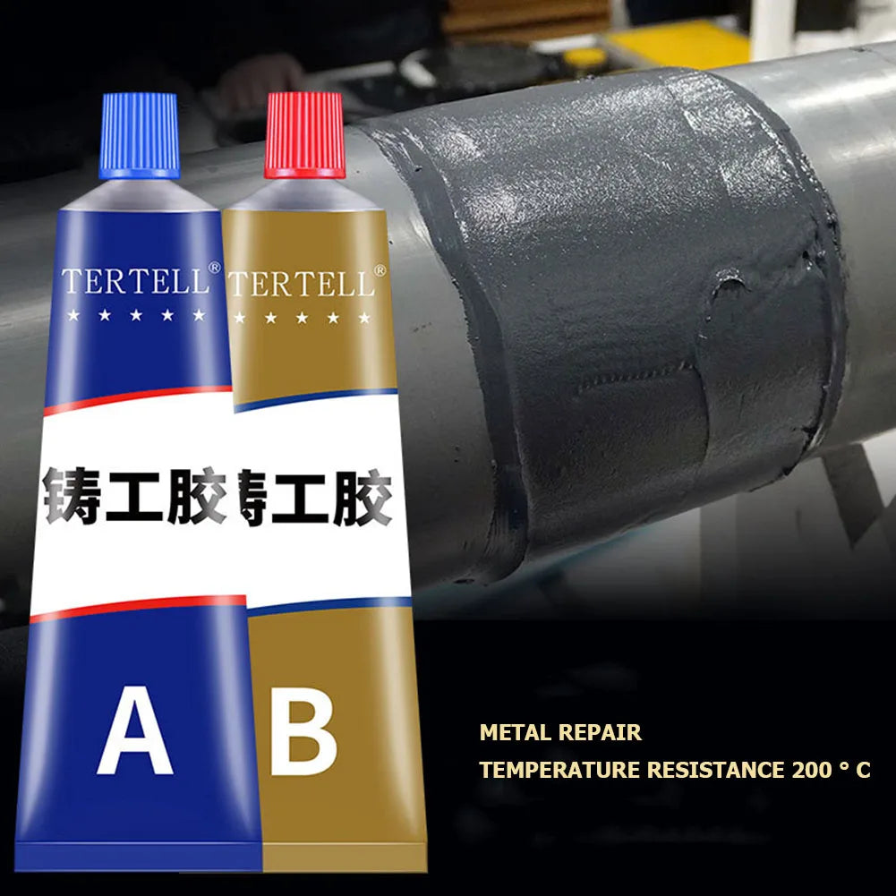 Cold Welding Glue Metal Repair Glue Heat-resistant AB Sealant High-strength Magic Plastic Repair Casting Adhesive Epoxy Resi…