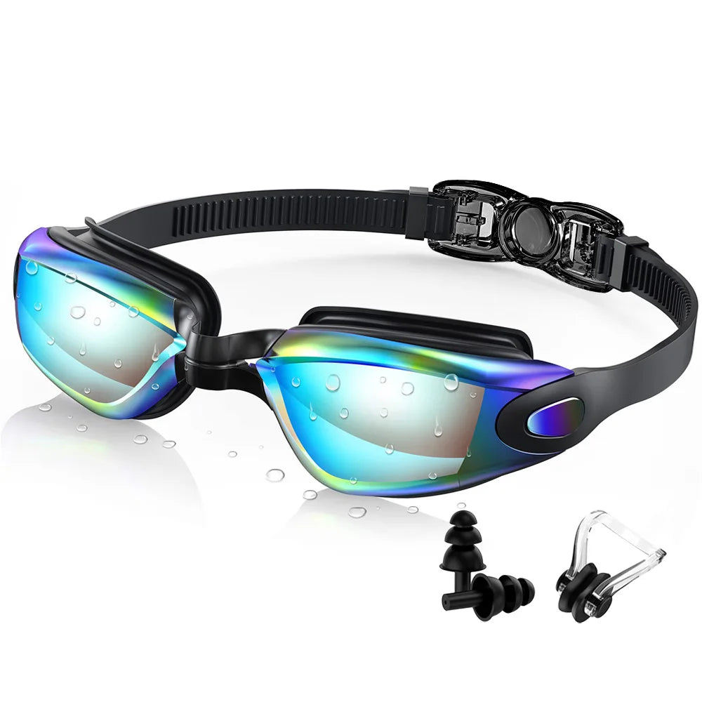 Swimming Goggles Professional Waterproof Swim Eyewear Glasses Anti-fog 100% UV Protection No Leaking For Adult Men Women You…