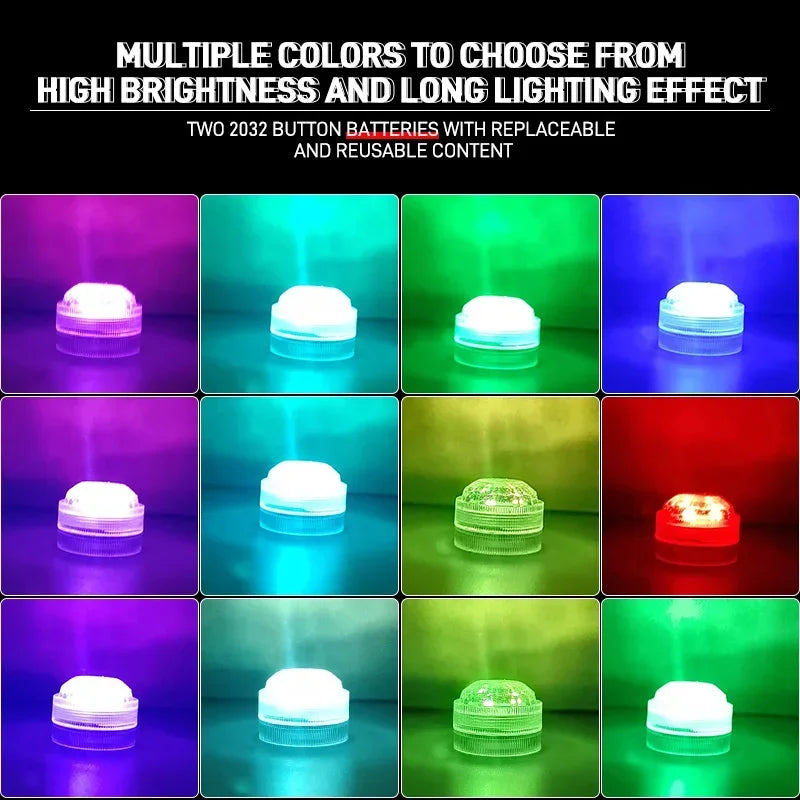 Wireless Adhesive LED Car Interior Ambient Light Remote Control Decor Auto Roof Foot Atmosphere Lamp Bicycle Tail Light - im…