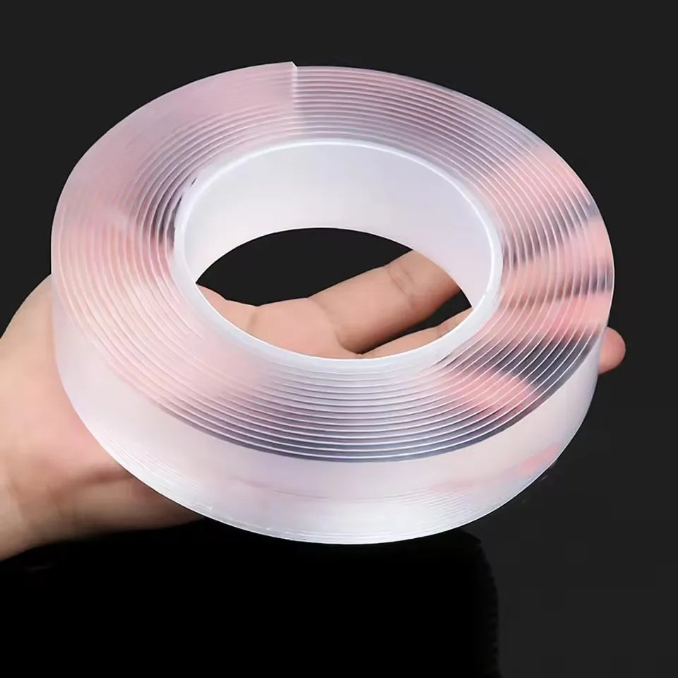 Nano Double sided Adhesive Tape Extra Strong Waterproof Transparent Traceless Tape Thickened Reusable Decorative Tape Home T…