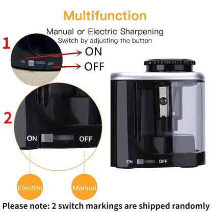 Electric Sharpener Assembly Desktop Automatic Pencil Sharpener Suitable To Pencils (6-8mm) for Students School Office Statio…