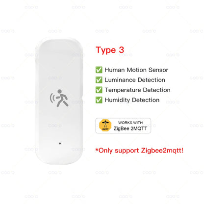 Zigbee 10G MmWave Radar Motion Sensor Human Detector with Illuminance Temperature Humidity Sensor Support Tuya Zigbee2MQTT -…