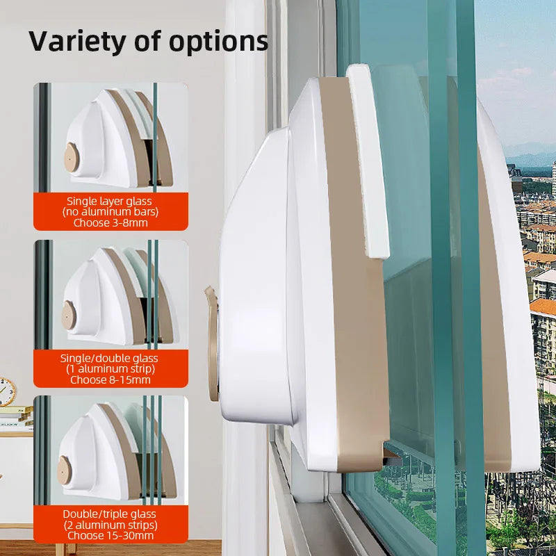 NEW Magnetic Glass Window Cleaning Tool Water Discharge Double-layer Wiper Household Special Window Cleaner For Home - image…