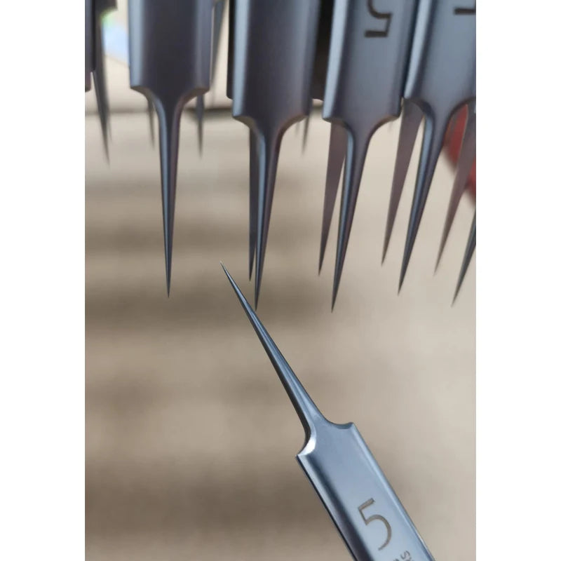 German Ultra-fine No. 5 Cell Pimples Blackhead Clip Tweezers Beauty Salon Special Scraping & Closing Artifact Acne Needle To…
