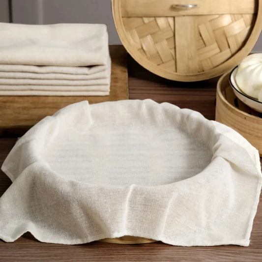 HOT! 2pcs High Density Cotton Steamer Cloth Soybean Milk Filter Curd Filter Kitchen Insulation Gauze Residue Cover Kitchen T…