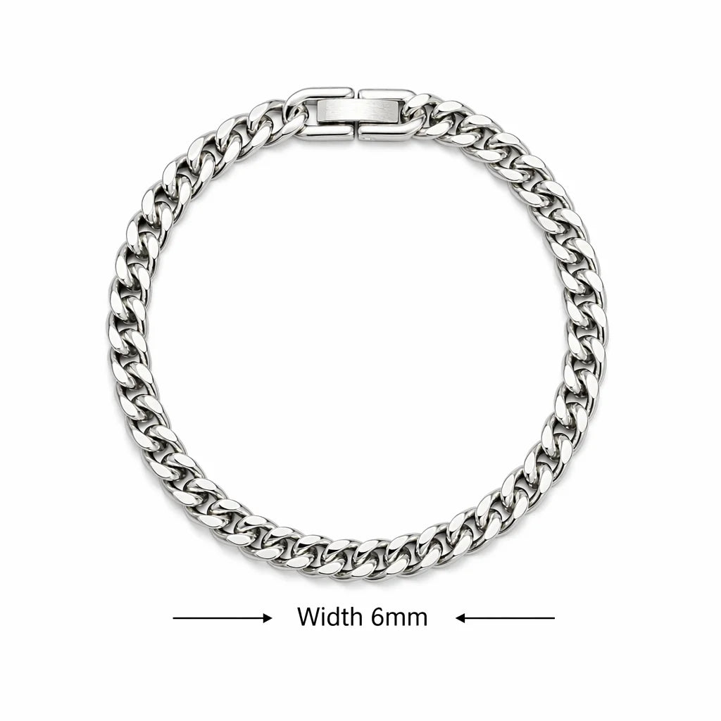 Stainless Steel Braided Double Row Front and Rear Fish Scale Alloy Magnetic Buckle Bracelet with Keel Jewelry New Model - im…