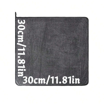 Dark gray car microfiber towel, oversized strong absorbent car wash cloth, high-efficiency cleaning wipe cloth - image 10