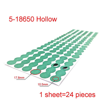 18650 21700 32650 Li-ion Battery Insulation Gasket Barley Paper Battery Pack Cell Insulating Glue Patch Electrode Insulated…