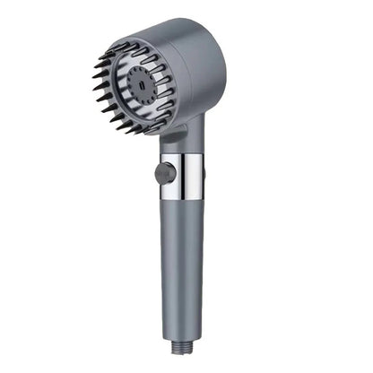 High Pressurized Filter Shower Head 3-mode Adjustable Spray with Massage Brush Rain Faucet Bathroom Accessories - image 9