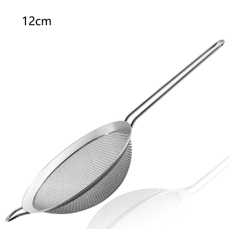 1/3/4Pcs/Set Stainless Steel Wire Fine Mesh Oil Strainer Flour Colander Sieve Sifter Pastry Baking Tools Kitchen Accessories…
