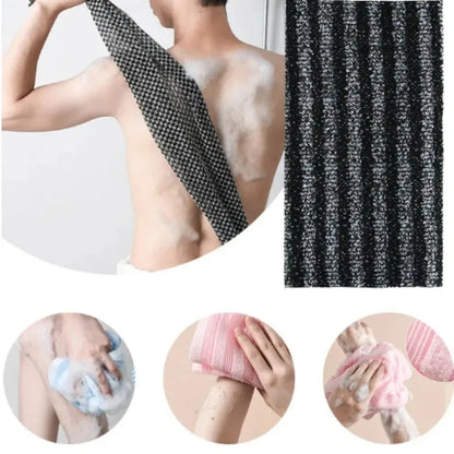 Japanese Rubbing Washcloth Bath Nylon Towel Brush for Back Towels Exfoliating Scrub Shower Sponge Body Bathroom Accessories…