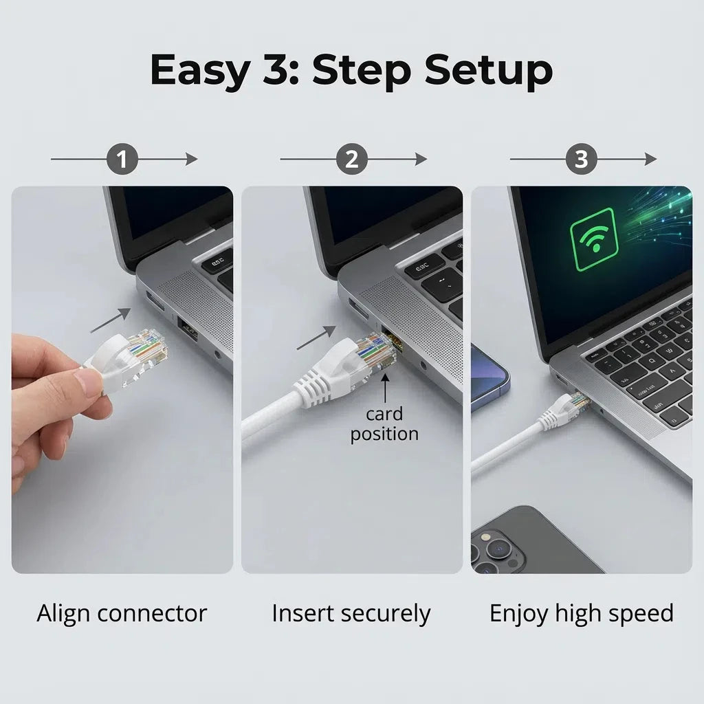 0.5/1/2/3/5/10/15/20/30/50M Cat6 Ethernet Cable RJ45 UTP 1000Mbps Network Cord LAN Wire Internet Lead Cord Router Computer C…