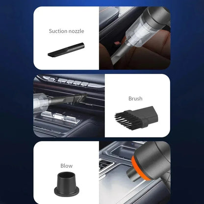9000Pa Wireless Car Vacuum Cleaner USB Charging 1200mAh Portable Cleaning Appliance Mini Wet and Dry Vacuum Cleaner Househol…