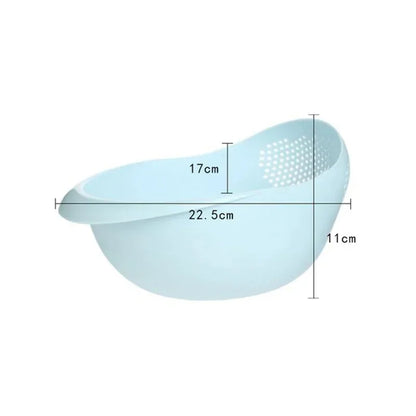 Rice Sieve Plastic Colander Kitchen Drain Basket with Handles Rice Bowl Strainer Basket Sink Drain Kitchen Tools - image 11