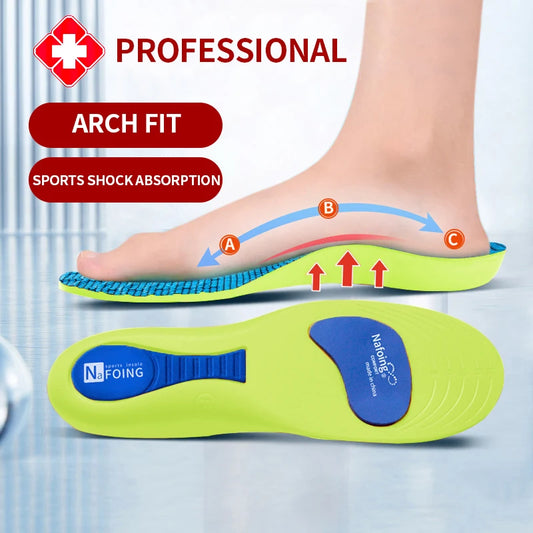 Orthopedic Insoles for Feet Sport Shock-absorbing Insole for Shoes Arch Support Plantar Fasciitis Templates Pads Men Women S…