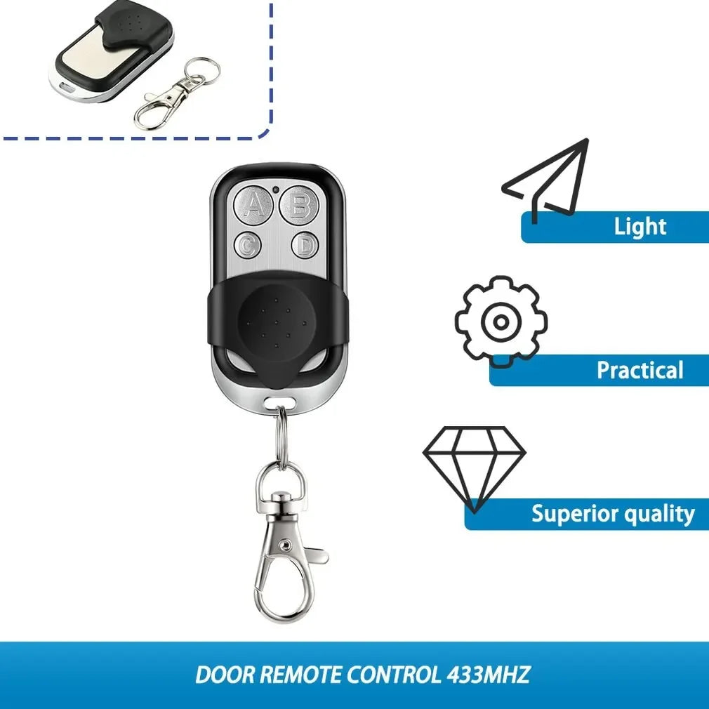 Universal 4 Buttons Garage Door Opener Remote Control 433MHZ Clone Fixed Learning Rolling Code Duplicator Garage - image 6
