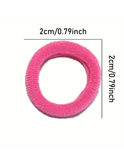200-1000pcs Women Girls Colorful Nylon Elastic Hair Bands Ponytail Hold Small Hair Tie Rubber Bands Scrunchie Hair Accessori…
