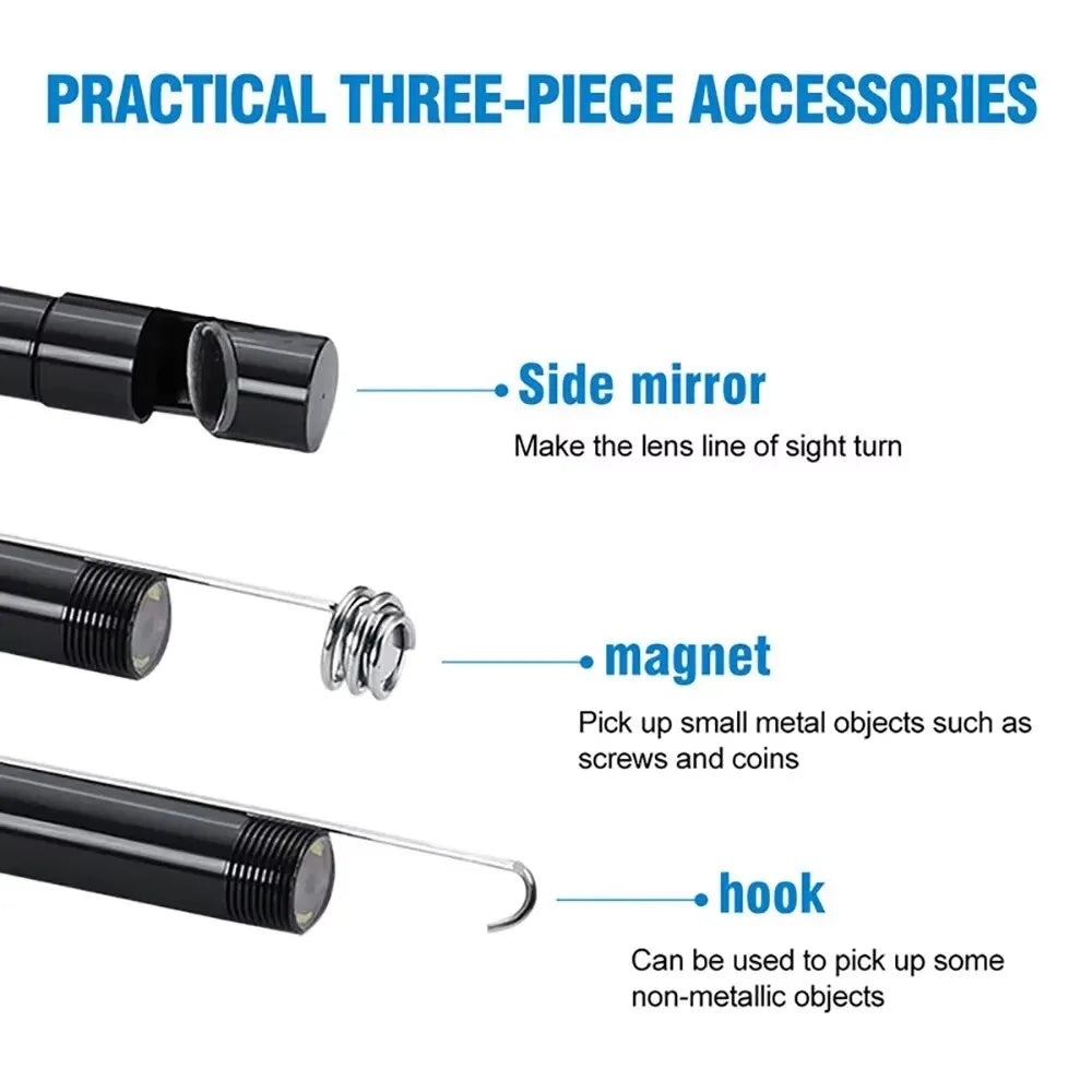 5.5/7.0MM Type-C Endoscope Camera with 6 Adjustable LEDs USB Android Flexible Inspection Borescope for Phone PC - image 5