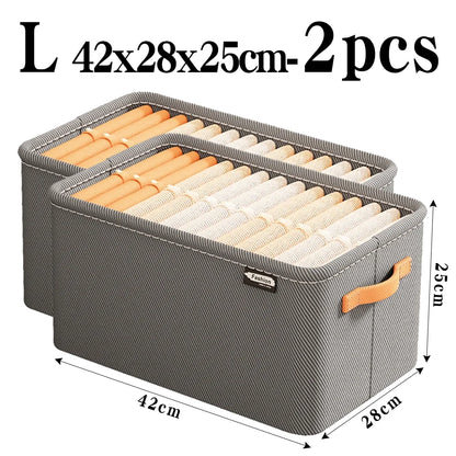 Thicken Clothes Organizer Pants Sweater Storage Cabinets Drawers Organizer Jeans Storage Box Wardrobe Clothes Storage Organi…