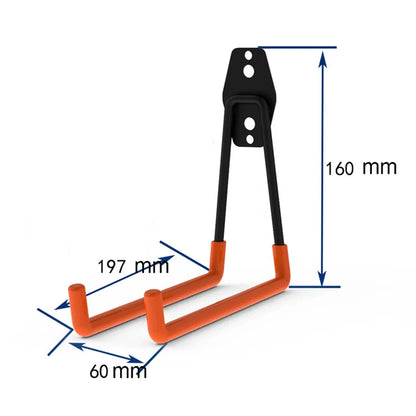 Heavy Duty Metal Hook Garage Organizer Wall Mount Bicycle Hanger Hooks Wall Mount Anti-slip Storage Hook For Ladders Garden…