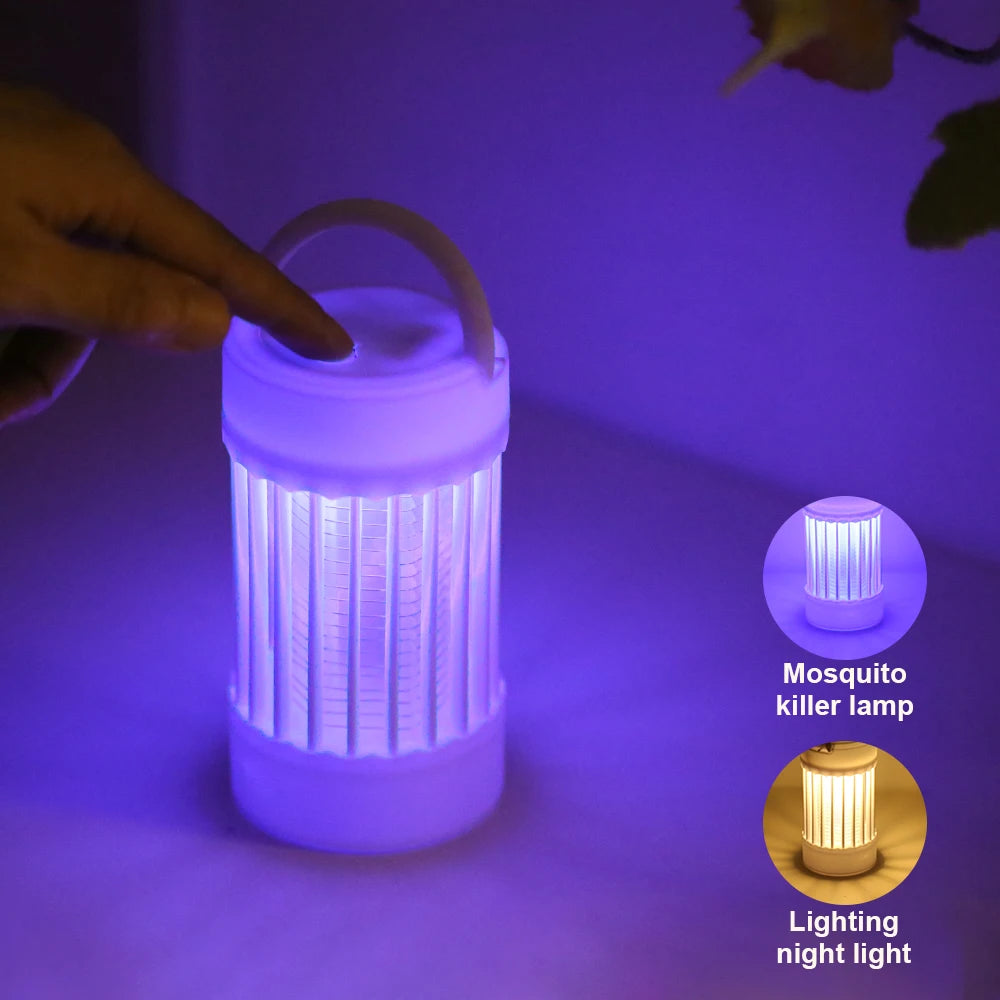 Electric Mosquito Killer Lamp UV Light Bug Zapper Trap USB 5V Summer Fly Swatter Insect Killer Light Camping - image 4