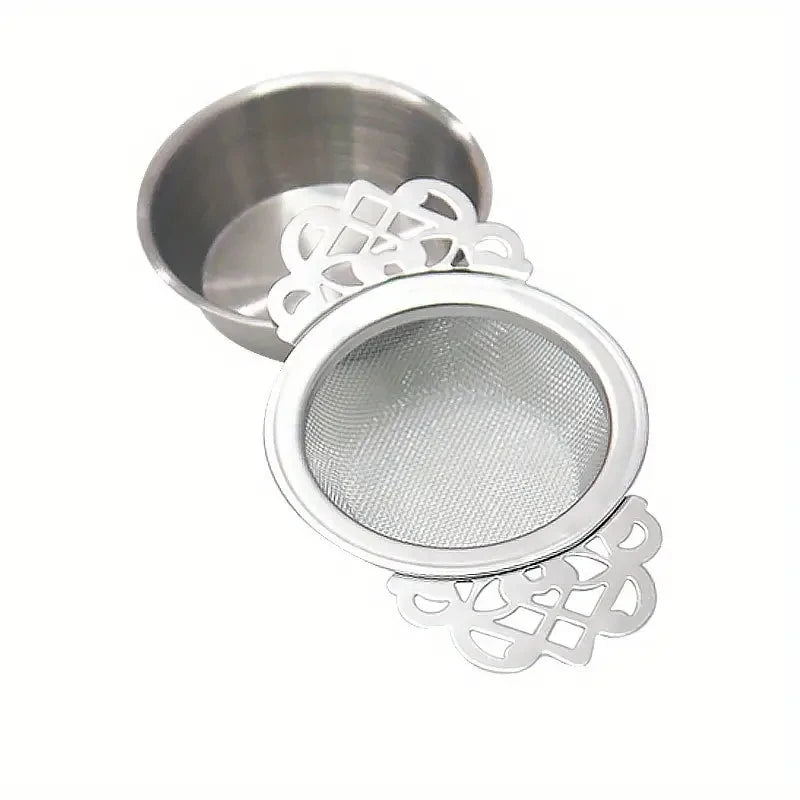 1/2pcs Tea Strainer Double Ear Fine Mesh Stainless Steel Spice Infuser Filter Tea Maker Teaware Kitchen Accessories - image 4