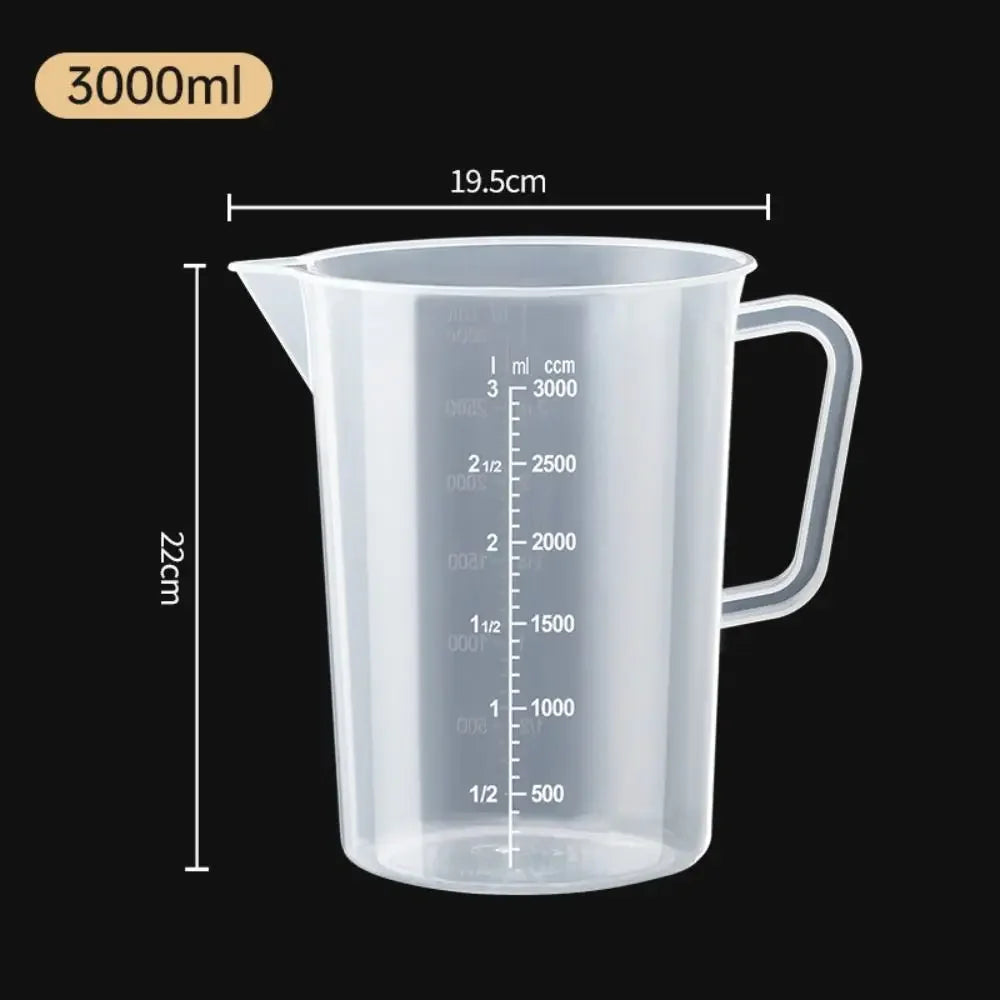 100-5000ml Thickened Plastic Measuring Cup with Scale Food Grade Measuring Cup Experimental Measuring Cup Beaker Plastic Cup…