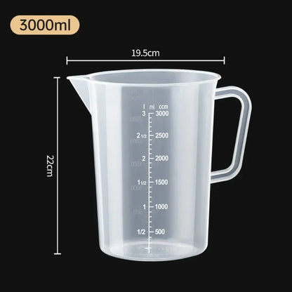 100-5000ml Thickened Plastic Measuring Cup with Scale Food Grade Measuring Cup Experimental Measuring Cup Beaker Plastic Cup…