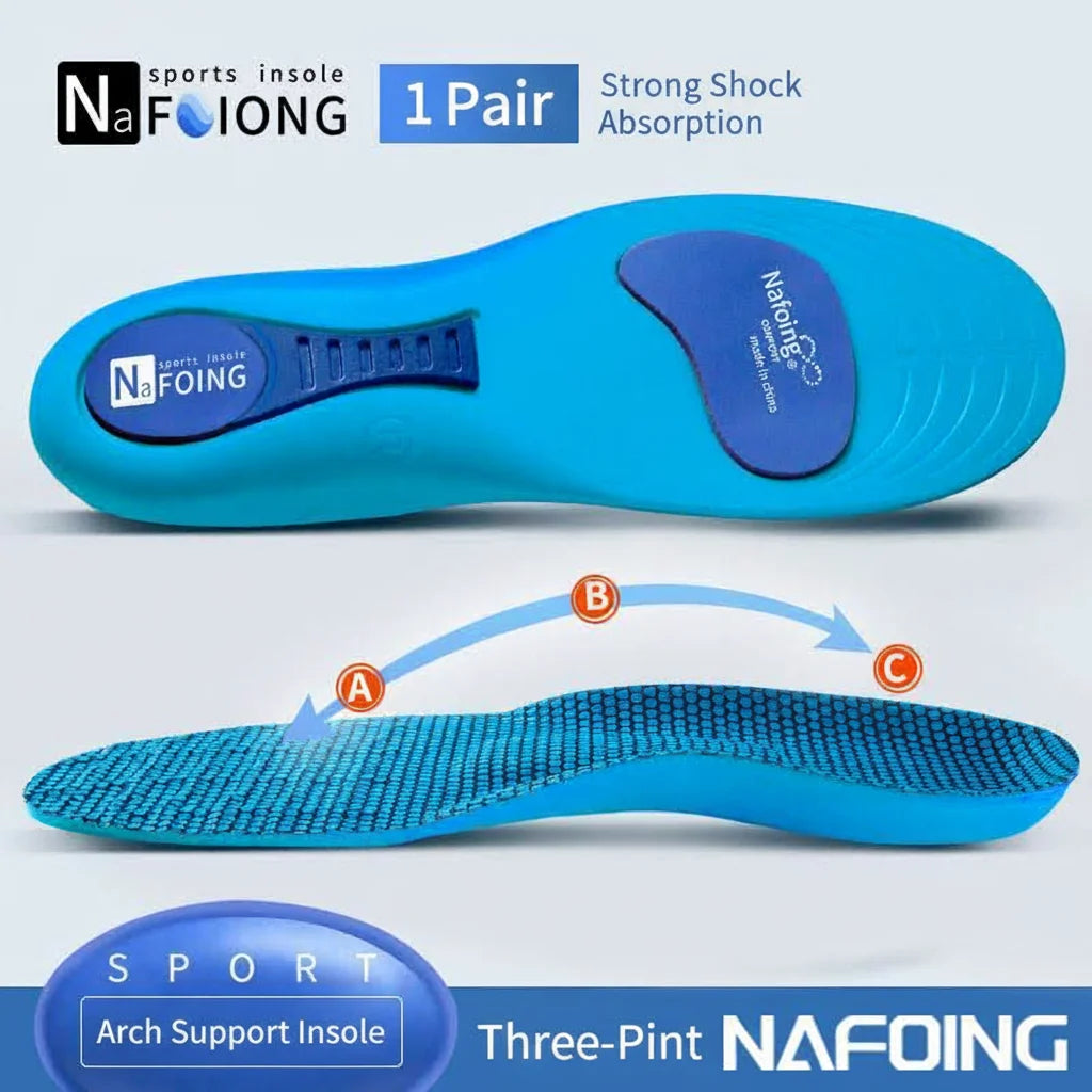 Orthopedic Insoles for Feet Sport Shock-absorbing Insole for Shoes Arch Support Plantar Fasciitis Templates Pads Men Women S…