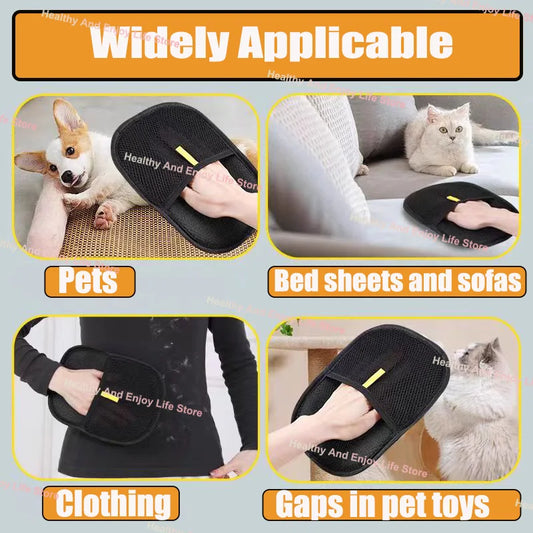 Pet Hair Cleaning And Collection Gloves Pet Double-sided Multi-functional Beauty Glove Tool Reduce The Pressure Of Pet Owner…