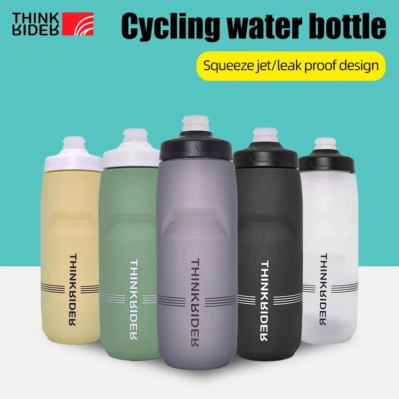 ThinkRider 620ml/750ml Bicycle Bottle MTB Road Bike Water Bottle Outdoor Sports Plastic Portable Large Capacity Drink Cyclin…