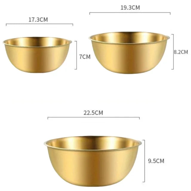 1-3 Stainless Steel Bowl Set with Scale for Cooking Baking Food Storage Large Capacity Mixing Bowls for Home Kitchen Essenti…