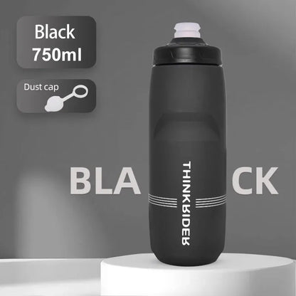 ThinkRider 620ml/750ml Bicycle Bottle MTB Road Bike Water Bottle Outdoor Sports Plastic Portable Large Capacity Drink Cyclin…
