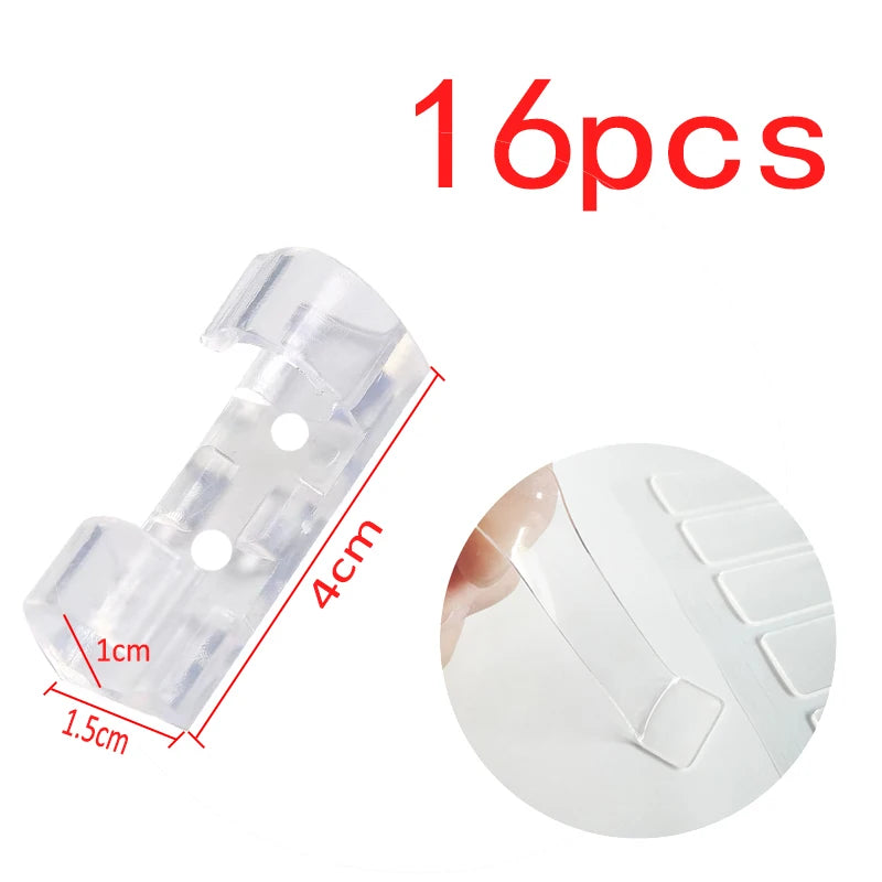 Cable Organizer Clips Cable Management Desktop & Workstation ABS Wire Manager Cord Holder USB Charging Data Line Bobbin Wind…