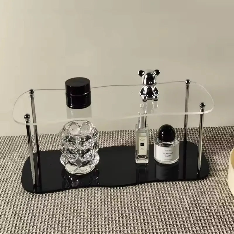 2-3Layers Acrylic Desktop Storage Rack Water Cup Perfume Bathroom Table Top Cosmetics Storage Jewelry Display Frame Organize…