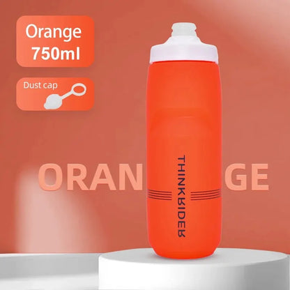 ThinkRider 620ml/750ml Bicycle Bottle MTB Road Bike Water Bottle Outdoor Sports Plastic Portable Large Capacity Drink Cyclin…