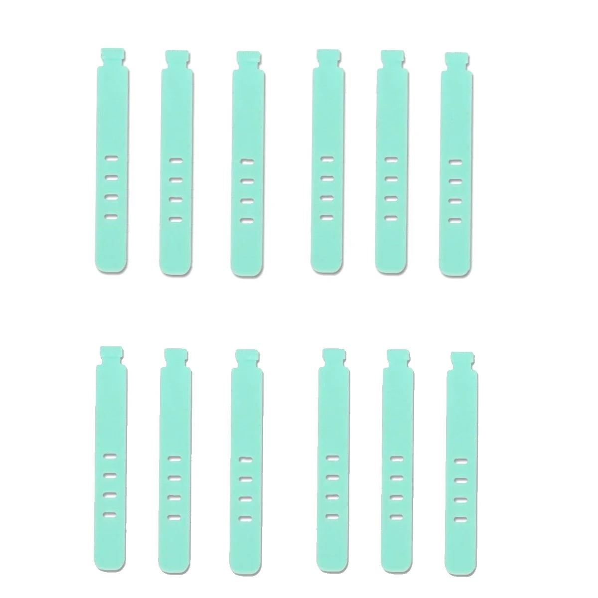 20/12/4PCS Cable Ties Cord Organizer Management Silicone Wire Holder Straps Zip Clips Reusable Tie Wraps Keeperwinder Rubber…