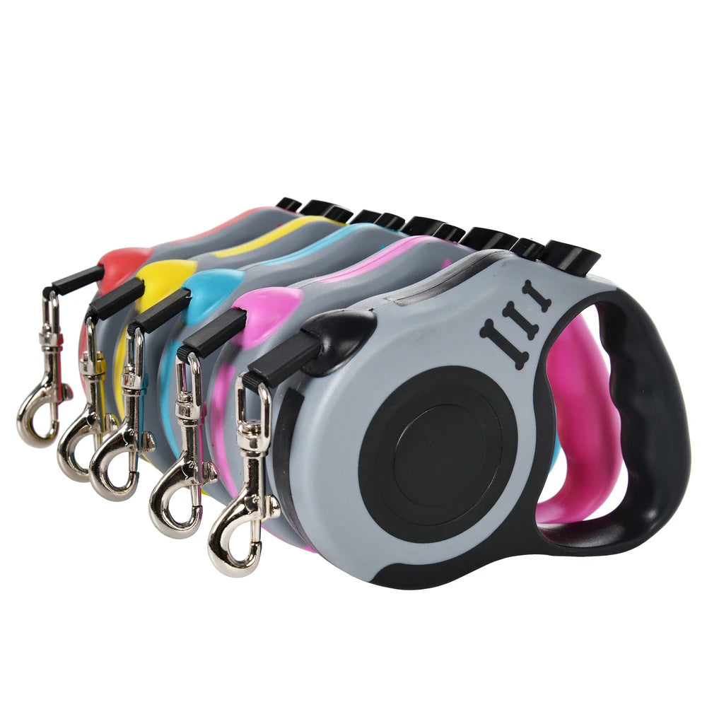 1pc/3pcs 3m 5m Dog Leash for Small Dogs Cat Automatic Retractable Nylon Lead Puppy Outdoor Travel Walking Hiking Traction Ro…