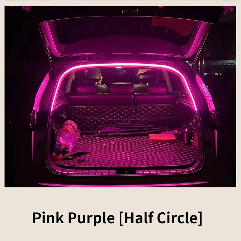 Car high brightness trunk lighting ambient light interior decoration LED wiring free automatic sensing tailgate light strip…