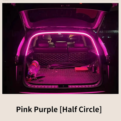 Car high brightness trunk lighting ambient light interior decoration LED wiring free automatic sensing tailgate light strip…
