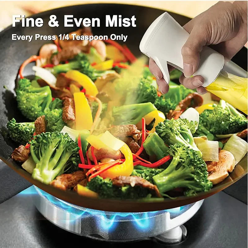 200/300/500ml Oil Spray Bottle BBQ Cooking Olive Oil Sprayer Plastic Baking Oil Spray Empty Bottle Vinegar Bottle Or Oil bru…