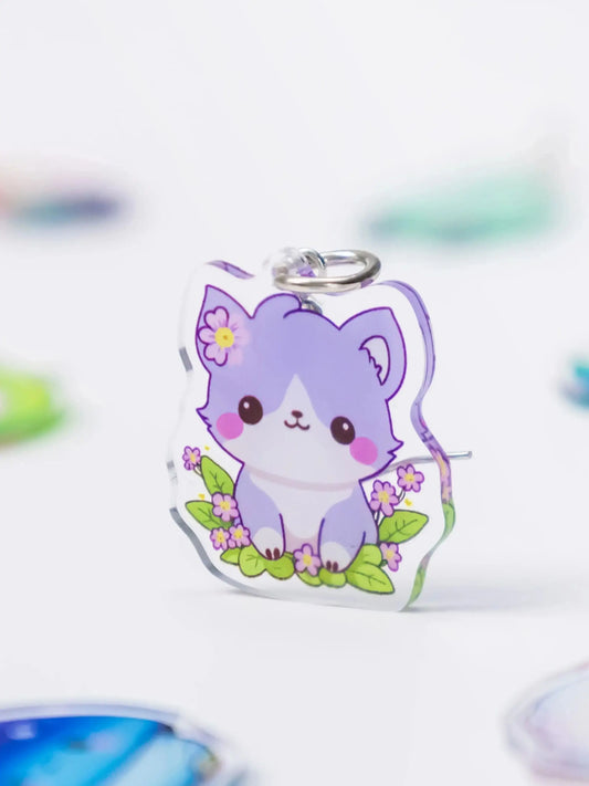 Custom Logo Acrylic Keychain Cat Dog ID Charm Print Holographic Personal Photo Pet Souvenir Birthday Gift Tag Name Key Chain…