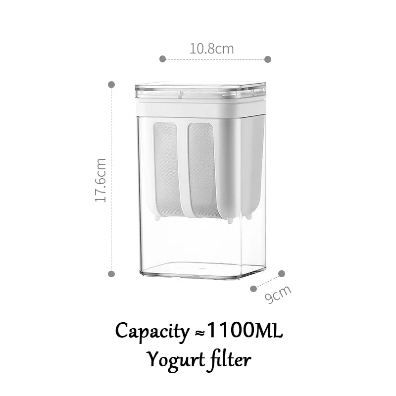 Greek Yogurt Maker Yogurt Filter Stainless Steel Strainer Whey Separation Tools Cheese Moisture Seperator Kitchen Accessorie…