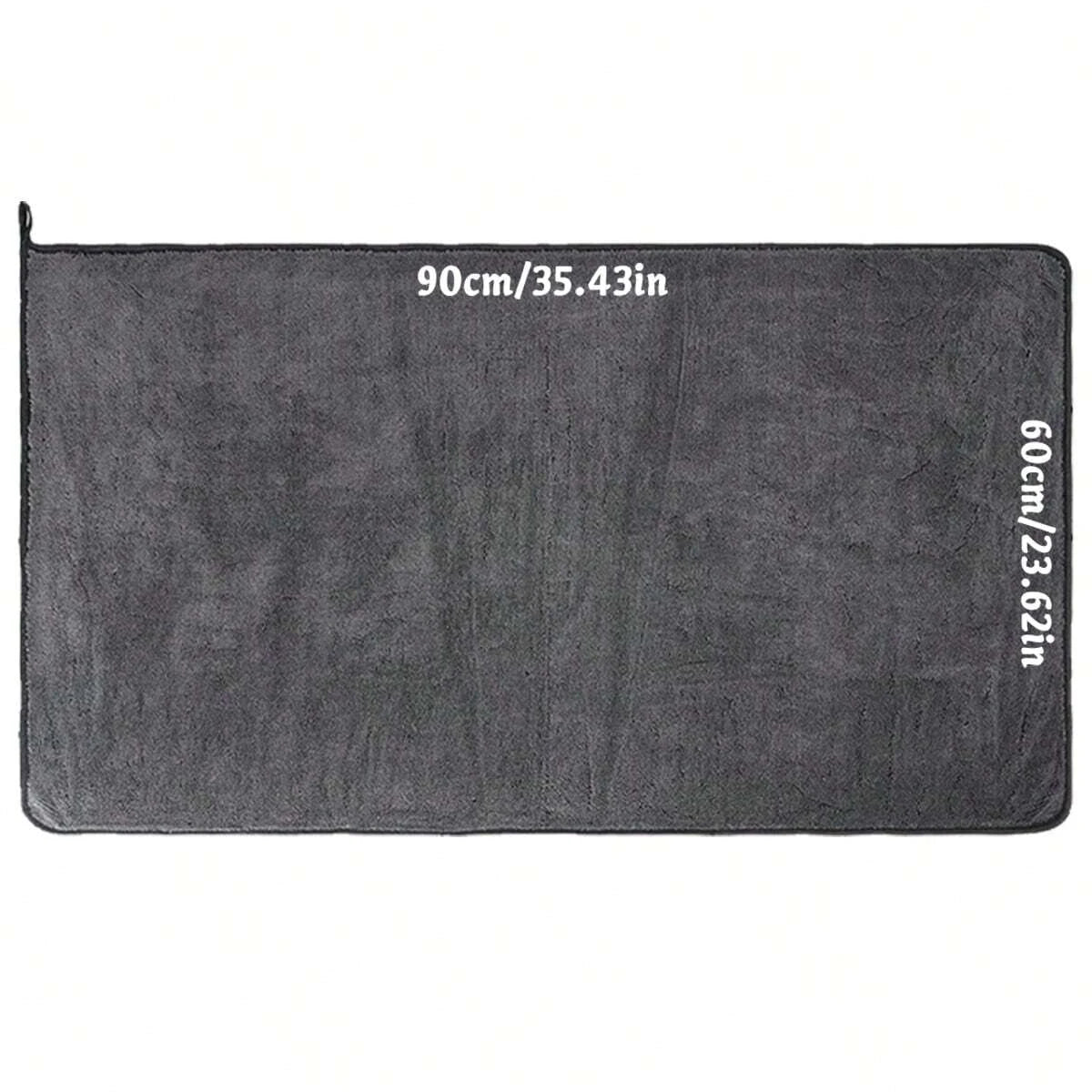 Dark gray car microfiber towel, oversized strong absorbent car wash cloth, high-efficiency cleaning wipe cloth - image 7